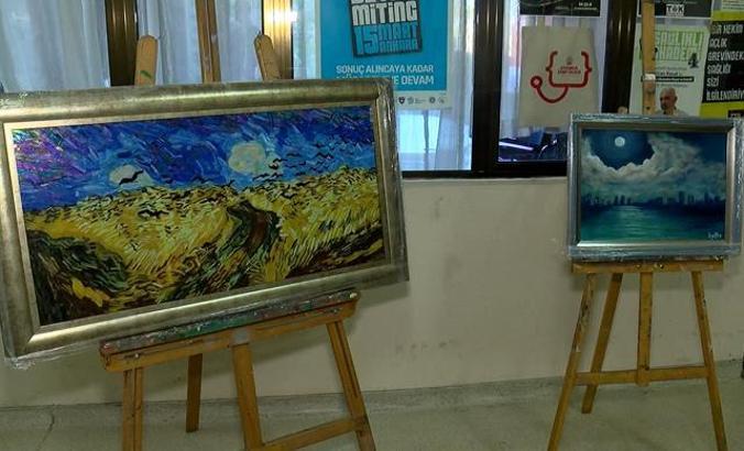 Lösemi tedavisi görürken 1 yıl önce hayatını kaybeden ressam Hüseyin Utku Sakan anıldı