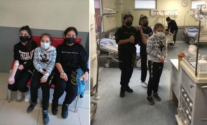 Sınıfta sıkılan biber gazından etkilenen 6 öğrenci hastaneye kaldırıldı