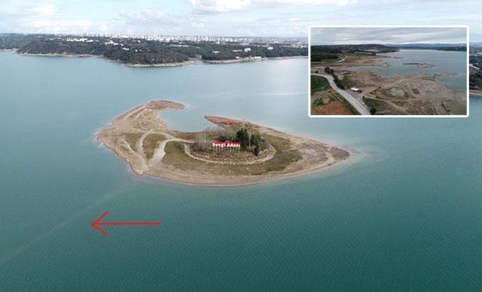 Seyhan Baraj Gölü'nün seviyesi yükseldi; Sevgi Adası’nın yolu suya gömüldü
