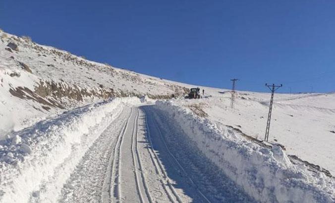 Van'da 83 yerleşim yeri, kardan kapandı