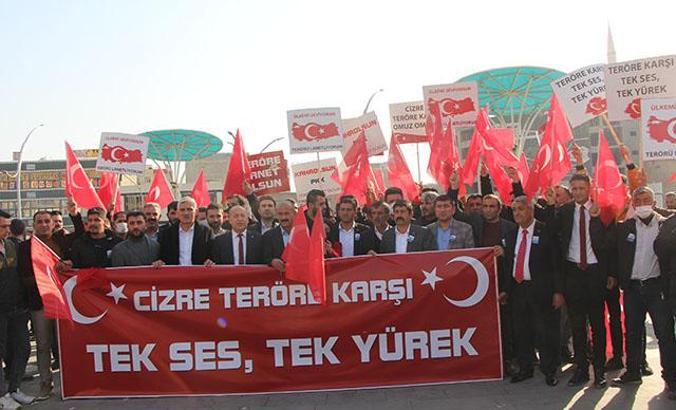 Cizre'de, Tahir Güven'in öldürülmesine  'Teröre Lanet Mitingi' ile tepki