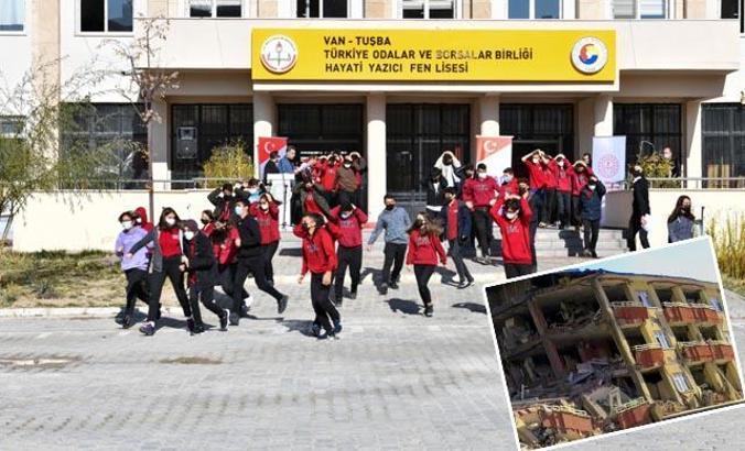 Van'da, depremin 10'uncu yıl dönümünde 1553 okulda tatbikat