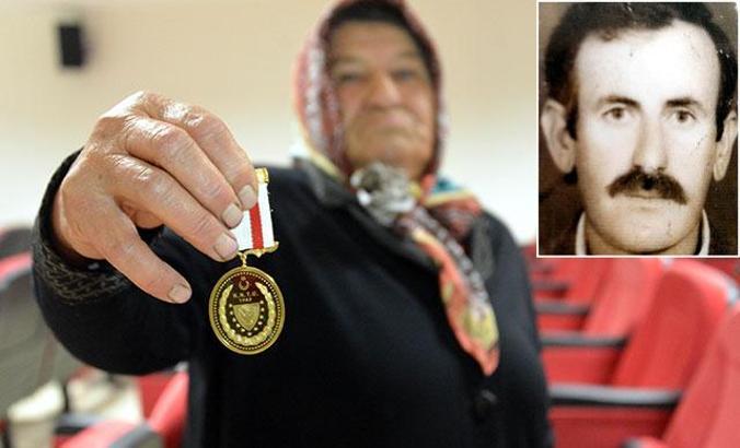 Gazilik madalyası vefat ettikten 30 yıl sonra geldi