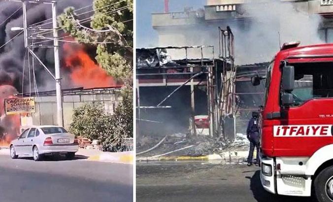 Edremit'te iş yeri yangını; baba öldü, oğlu ağır yaralı