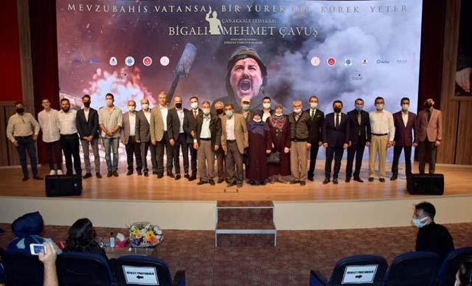 'Çanakkale Fedakarı Bigalı Mehmet Çavuş Belgeseli'nin galası Biga'da yapıldı