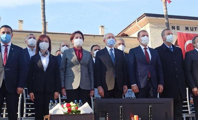 Kılıçdaroğlu ve Akşener, Mersin'de metro inşaatı temeli attı