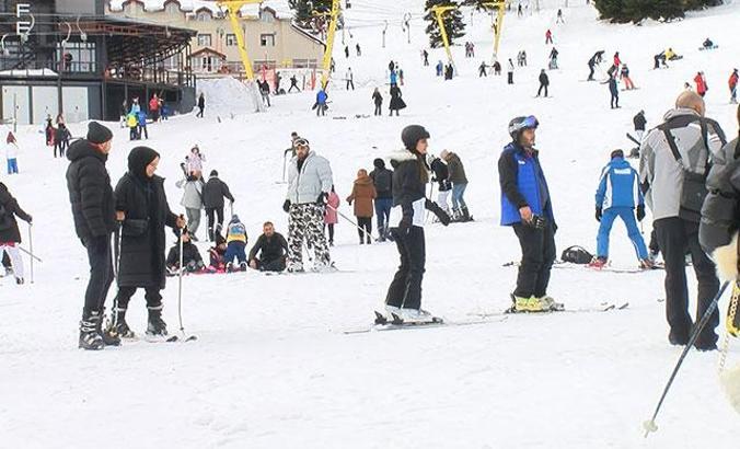 Beyaz Cennet Uludağ'da yılbaşında 85 bin kişi ağırlandı