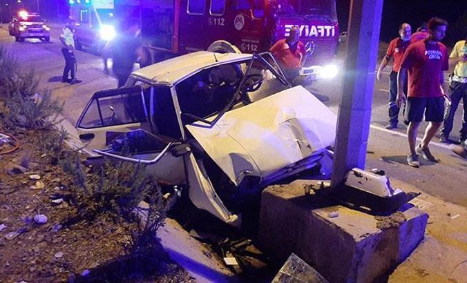 Anamur'da kaza: 2 ölü, 3 yaralı