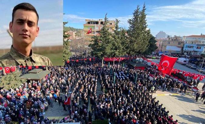 Şehit Sözleşmeli Er Ulupınar, son yolculuğuna uğurlandı