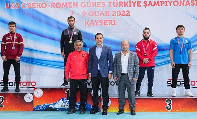 U23 Grekoromen Türkiye Güreş Şampiyonası'nda ilk gün sona erdi