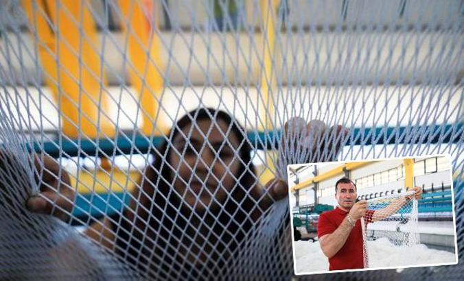 Balon balığı için naylon iplikli ağ