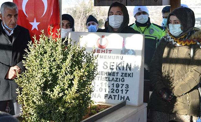 Şehit polis memuru Fethi Sekin, mezarı başında anıldı