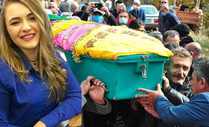 24 Kasım'da hayatını kaybeden Bahar öğretmen toprağa verildi