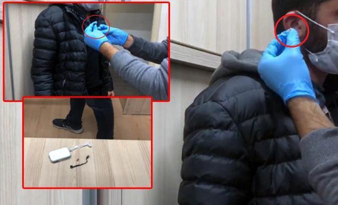 Ehliyet sınavında modem ve kopya düzeneği ile yakalandı  ​