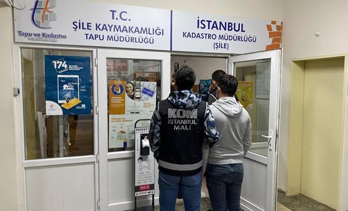 Şile'de tapuda rüşvet operasyonu : 87 gözaltı