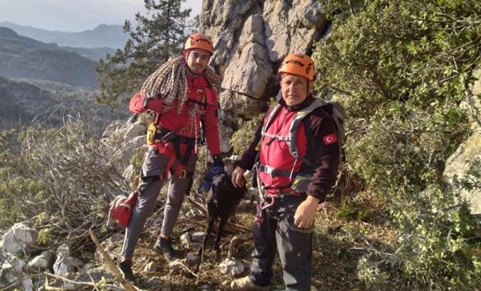 Goat stuck on a rock in Serik rescued