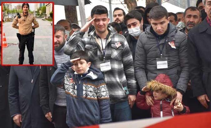 Şehit mahalle bekçisi için tören düzenlendi