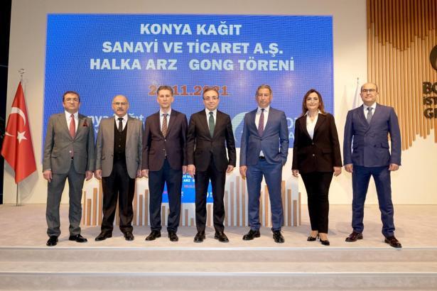 Borsa İstanbul'da gong Konya Kağıt için çaldı
