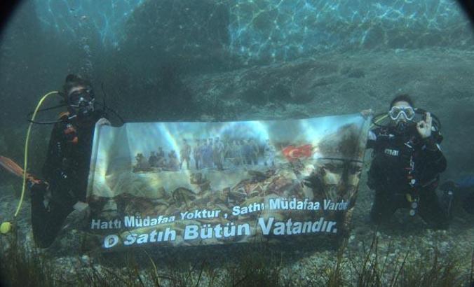 Commemorative dive in the 100th anniversary of Sakarya Battle Victory