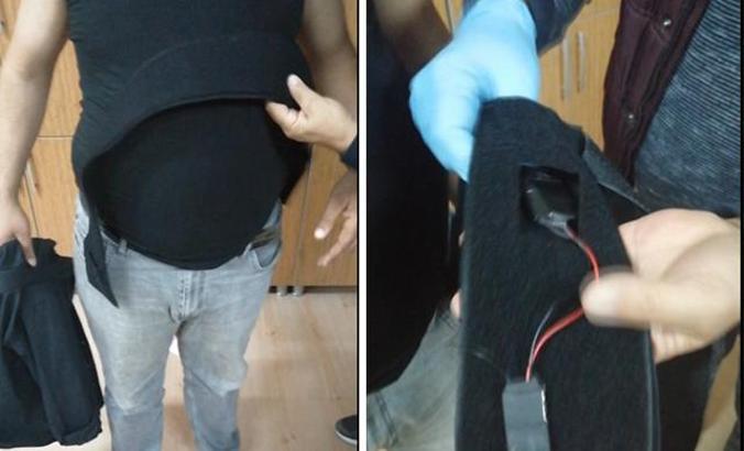 Ehliyet sınavında kopya düzeneğiyle yakalandı 