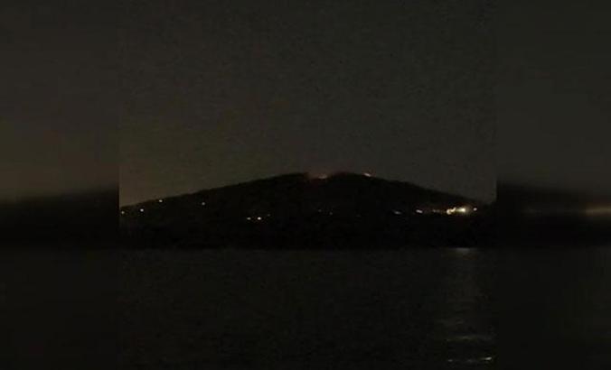 Heybeliada'da ormanlık alanda yangın