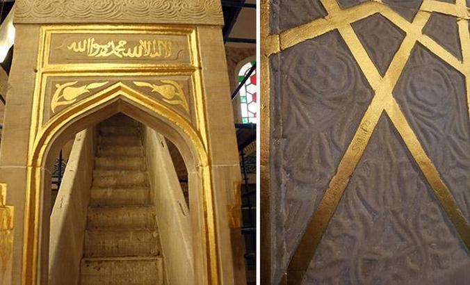 Tarihi cami açılmadan vandallar kirletti