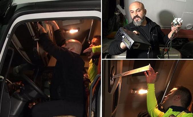 Kırıkkale'de TIR'da takograf hilesine 10 bin TL ceza