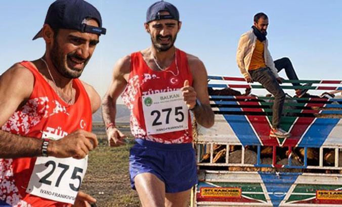 Çobanlıktan milli atletliğe; çalışmalarını yaylada sürdürüyor