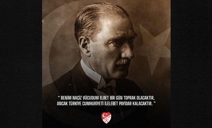 Spor camiasından '10 Kasım' mesajları