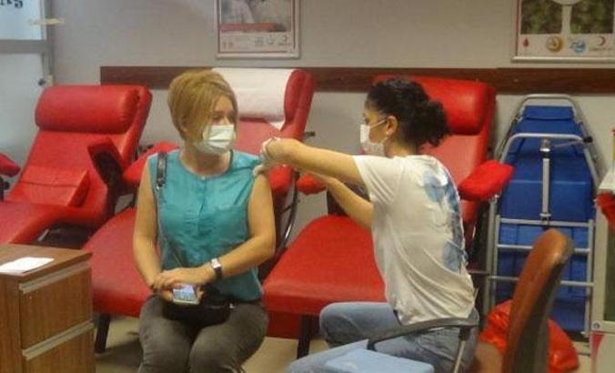 İstanbul Adalet Sarayı'nda randevusuz aşılama noktası kuruldu