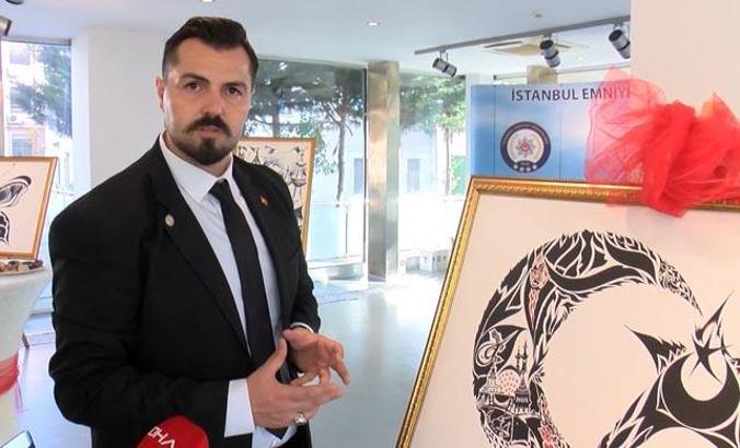 Polis memurundan resim sergisi: Terör saldırısı sonrası çizdiği resmi de sergiledi