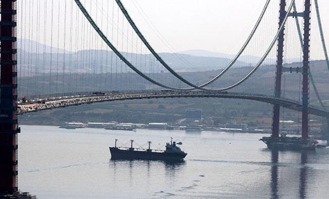 1915 Çanakkale Köprüsü yolu için 6 tabliye montajı kaldı