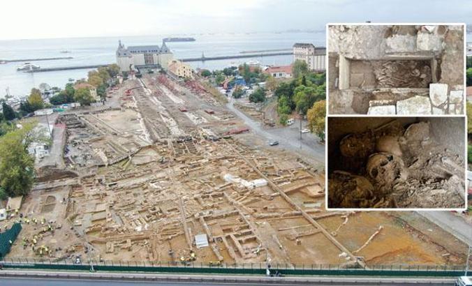 Haydarpaşa'da peronlar kaldırıldı, altından çıkan askeri sığınak ilk kez görüntülendi