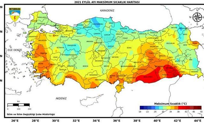 Eylülde sıcaklıklar normale döndü