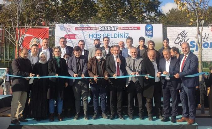 İstanbul'da 1385 metrekarelik kaykay pisti açıldı