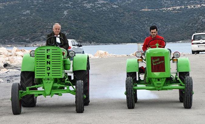 70 yıllık traktörlerle nostaljik tur