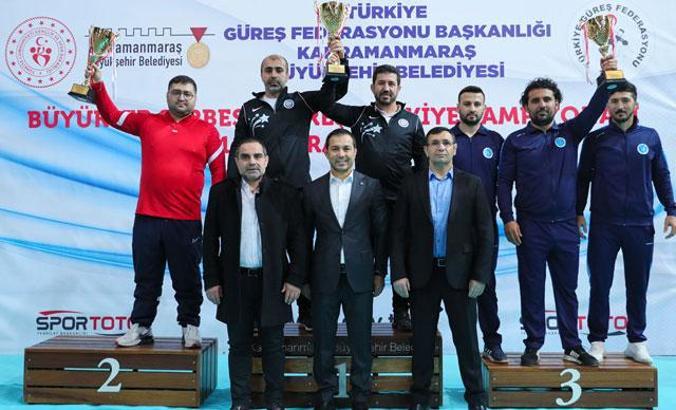 ASKİ Spor Kulübü, Türkiye Büyükler Serbest Güreş Şampiyonası'nda şampiyon oldu