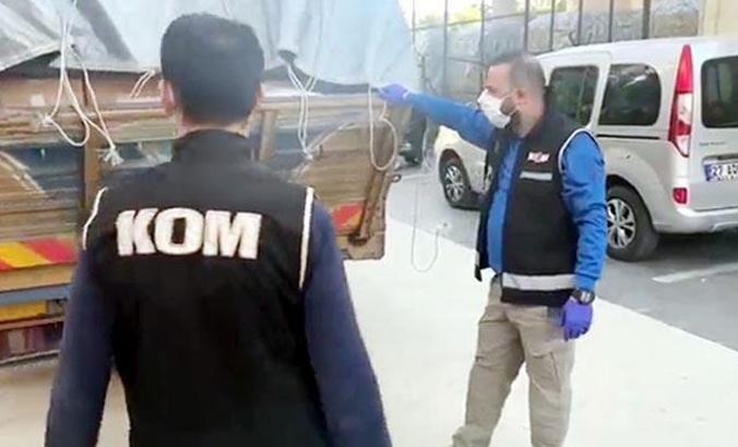 Kamyonette 1480 litre etil alkol ele geçirildi