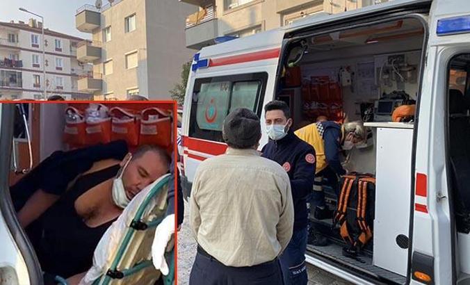 Evini ateşe verip, kendini yakmak istedi