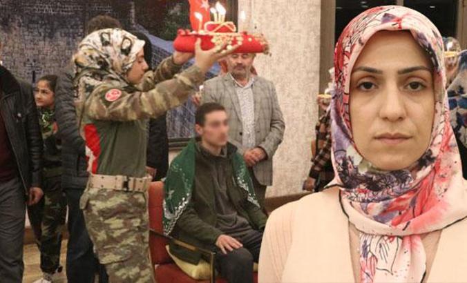 Evlat nöbetinde PKK'dan kurtardığı ve askere göndereceği oğluna kına yaktı