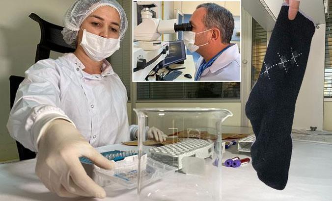 Çoraptaki deri döküntüsünden, cenindeki DNA'dan şüpheliye ulaşıyorlar