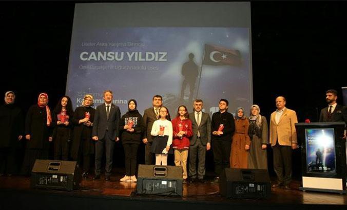 ‘15 Temmuz Kahramanlarına Mektup’ yarışmasının ödül töreni gerçekleşti