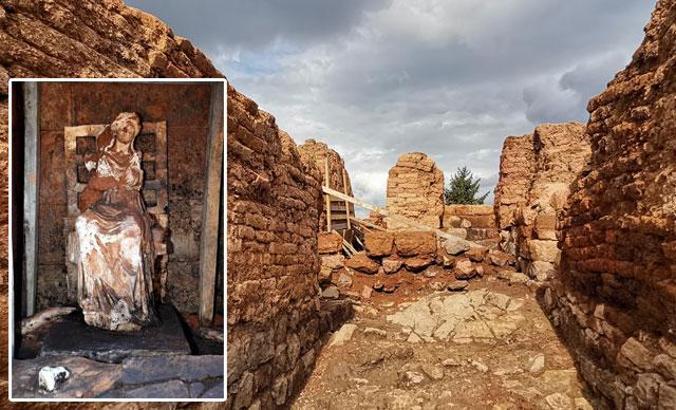 Ana tanrıça Kibele Heykeli'nin bulunduğu kale ziyarete açılıyor