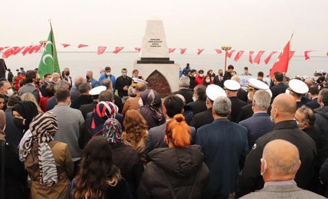 Sarıkamış'a yardım götürürken batırılan 3 gemideki şehitler anıldı