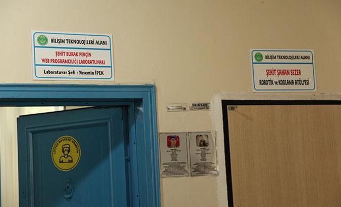 Lisenin 15 sınıfına şehitlerin adı verildi