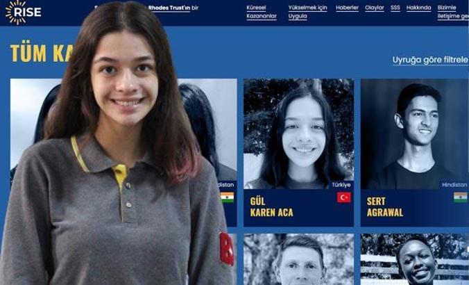 Karen, dünyada 'En Parlak 100' öğrenci arasına girdi
