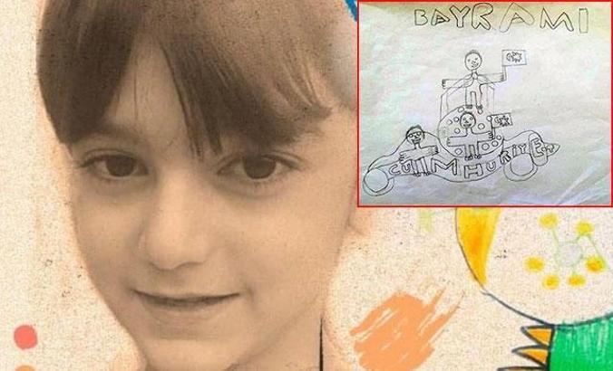 Depremde ölen Umut, faciadan 2 gün önce Cumhuriyet Bayramı'nı resmetmiş