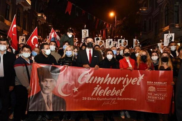 Beşiktaş’ta Cumhuriyet Bayramı coşkusu