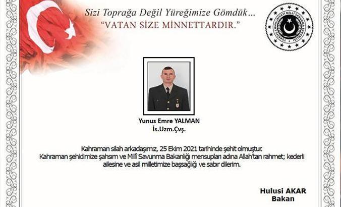 Pençe-Yıldırım Harekatı Bölgesinde EYP patladı: 1 şehit, 1 yaralı