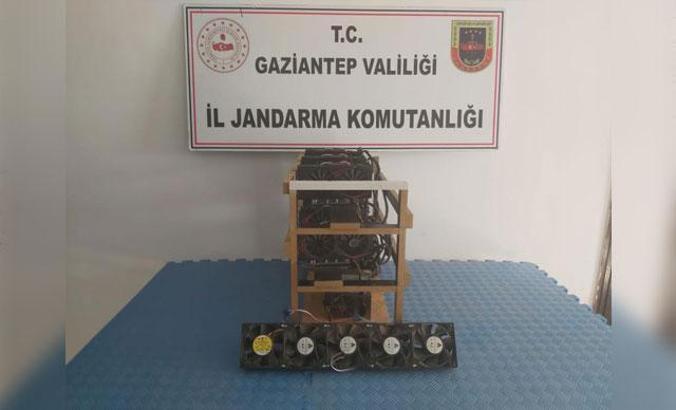 Gaziantep'te, kripto para üretimine 1 gözaltı